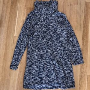 BCBG black and white sweater dress